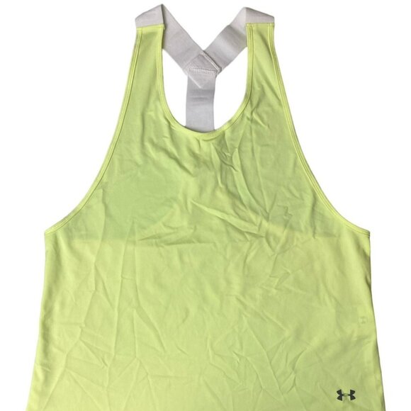Under Armor Women's Neon Green Sleeveless Athletic Shirt – Size Small - Picture 1 of 3